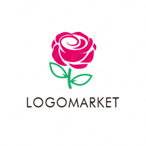 ロゴ作成デザインです Rad Flag Gallery情熱の薔薇バラをイメージしたロゴマークです