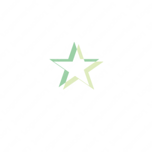 ロゴ作成デザインです Rad Flag Gallery未来に輝く星オシャレをイメージしたロゴマークです