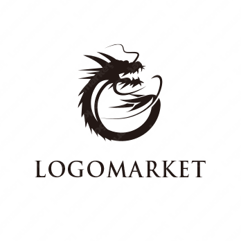 ロゴ作成デザインです。RAD FLAG GALLERYドラゴンG龍をイメージしたロゴマークです