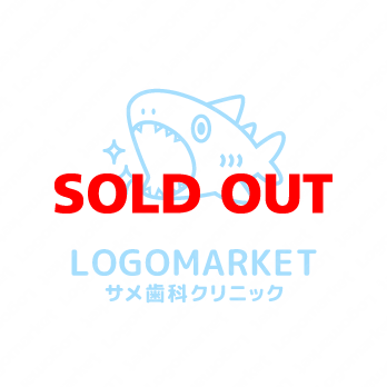 ロゴ作成デザインです 絵描き処 加賀里屋サメの歯医者さんサメをイメージしたロゴマークです
