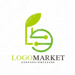 Lと葉とクリーンのロゴ