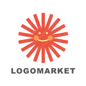 ロゴ作成デザインです シンプルワークス太陽サン太陽をイメージしたロゴマークです