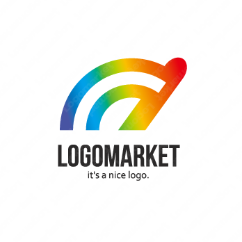 虹と橋とつながりのロゴ