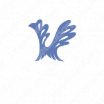 飛躍と羽とVのロゴ