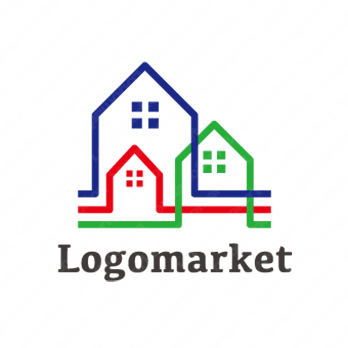 住宅とシンプルと繋がりのロゴ