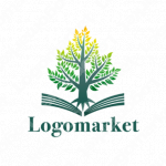 木と本と知識のロゴ