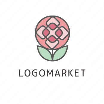 花と可愛いとノスタルジックのロゴ