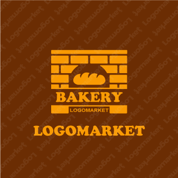 パンとパン屋と石釜のロゴ