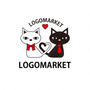 ロゴ作成デザインです 絵描き処 加賀里屋ネコネコハート猫をイメージしたロゴマークです ロゴ作成デザインです 絵描き処 加賀里屋ネコネコハート猫をイメージしたロゴマークです