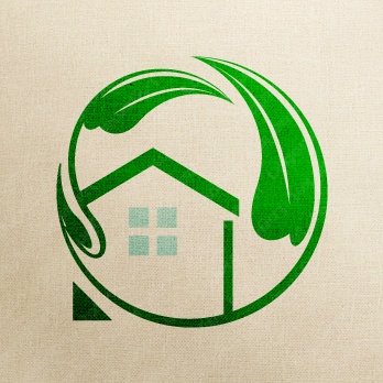 葉と家と優しさのロゴ