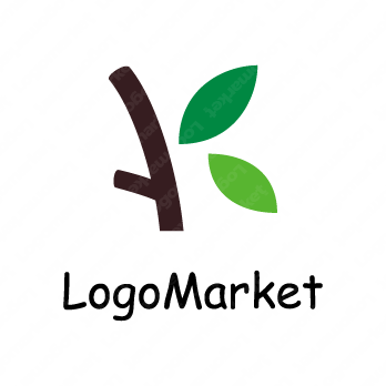 Kと環境と植物のロゴ