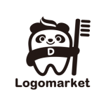 ロゴ作成デザインです シンプルワークスパンダデンタルパンダをイメージしたロゴマークです