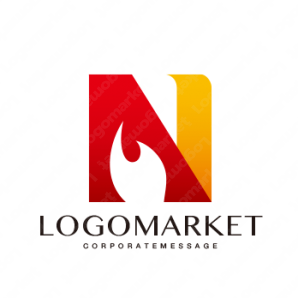 ロゴ作成デザインです Good Logo Project情熱のn炎をイメージしたロゴマークです