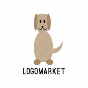ロゴ作成デザインです Mi Design犬のシンプルイラスト Smart Dog犬
