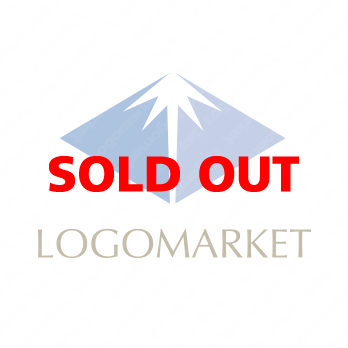 菱形と富士とシンプルのロゴ