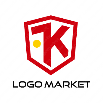 KとFと盾のロゴ