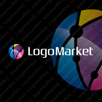 グローバルとカラフルと発信のロゴ