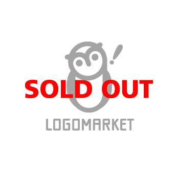 ふくろうとびっくりマークと考えるのロゴ