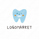 歯と歯医者と手描き風のロゴ