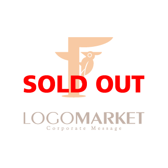 キツツキと鳥と木のロゴ