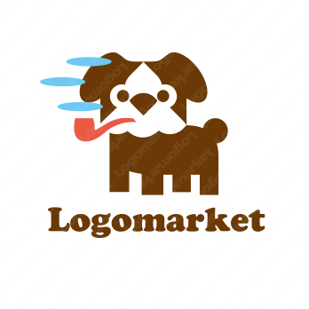 犬とダンディズムとキャラクターのロゴ
