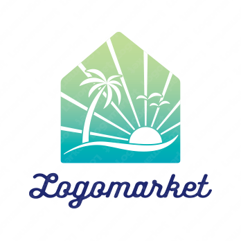 リゾートと南の島と不動産のロゴ