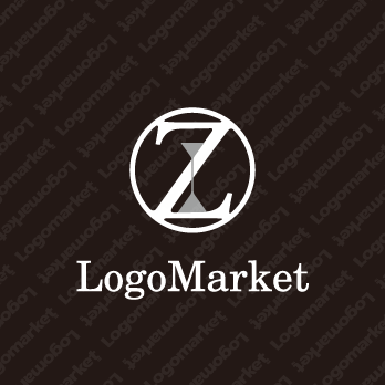 砂時計とZとフラットラインのロゴ