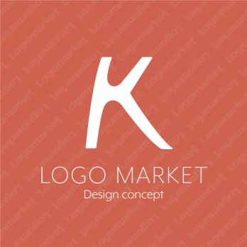 Kとシンプルとモダンのロゴ