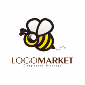 ロゴ作成デザインです ブルーム デザイン悪戯大好きミツバチ蜂をイメージしたロゴマークです