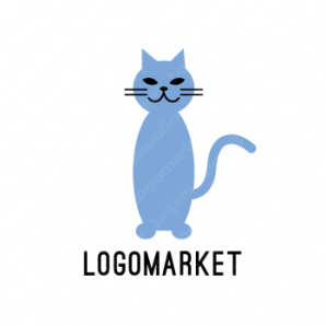 ロゴ作成デザインです Mi Design猫のシンプルイラストmeow Cat猫をイメージしたロゴマークです