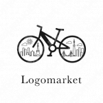 サイクリングと自転車とシティーのロゴ
