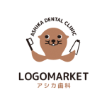 ロゴ作成デザインです 絵描き処 加賀里屋アシカ歯科アシカをイメージしたロゴマークです ロゴ作成デザインです 絵描き処 加賀里屋アシカ歯科アシカをイメージしたロゴマークです