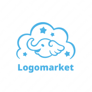 ロゴ作成デザインです Maritwin夢見るゾウゾウをイメージしたロゴマークです ロゴ作成デザインです Maritwin夢見るゾウゾウをイメージしたロゴマークです