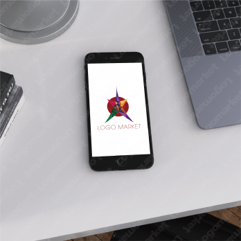 星と独創的とインパクトのロゴ
