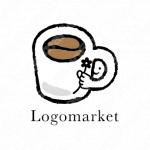 カフェとコーヒーと飲食のロゴ