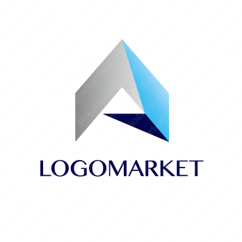 Aと三角と山のロゴ