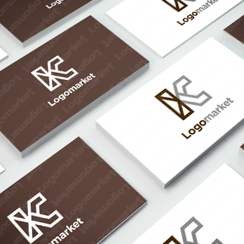 Kと建設と鉄骨のロゴ