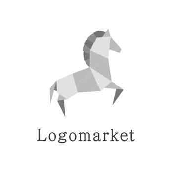 ロゴ作成デザインです サイトウナツミ折り紙の馬折り紙をイメージしたロゴマークです