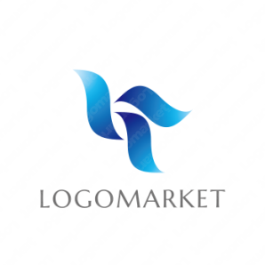 ロゴ作成デザインです シンプルワークス明日へとはばたく鳥をイメージしたロゴマークです