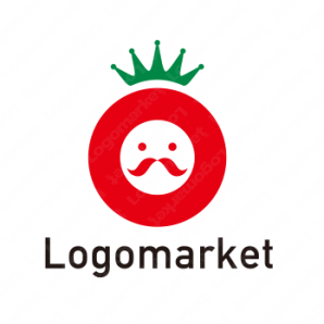 ロゴ作成デザインです シンプルワークスo様トマトトマトをイメージしたロゴマークです