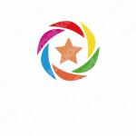 虹と星と希望のロゴ