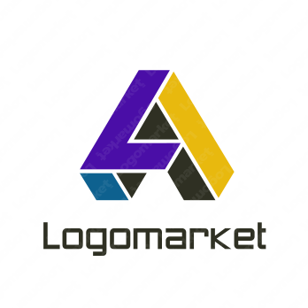 Aと立体とパズルのロゴ