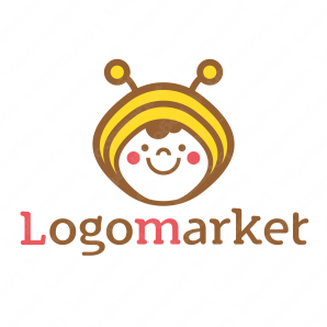 ロゴ作成デザインです Mamme Designはちのはっちゃんハチをイメージしたロゴマークです