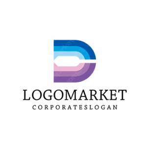 ロゴ作成デザインです M Space Designプロセス D フラットをイメージしたロゴマークです