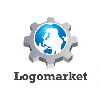 地球とボルトとグローバルのロゴ