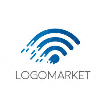 Wi-Fiとスピードとシンプルのロゴ