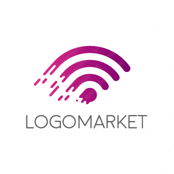 Wi-Fiとスピードとシンプルのロゴ