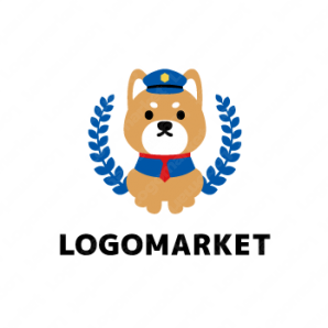 ロゴ作成デザインです 絵描き処 加賀里屋ガードワン犬をイメージしたロゴマークです