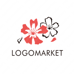 ロゴ作成デザインです Rad Flag Gallery美しき桜の花桜をイメージしたロゴマークです ロゴ作成デザインです Rad Flag Gallery美しき桜の花桜をイメージしたロゴマークです