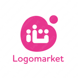 ロゴ作成デザインです。シンプルワークス人々の心心をイメージしたロゴ